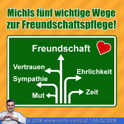 Gedicht: Freundschaftswege!