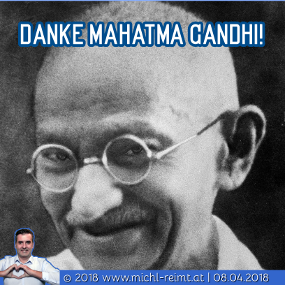 Gedicht: Danke Mahatma Gandhi!